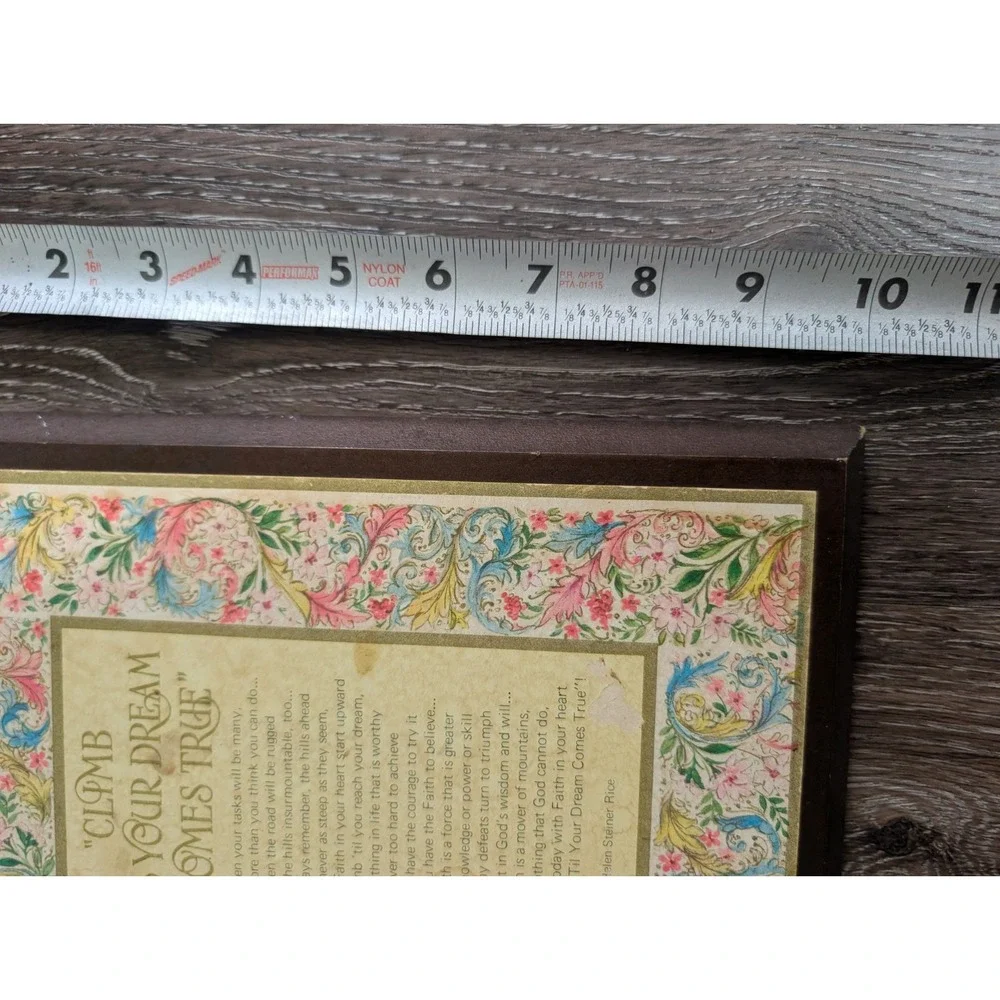 Vintage Gibson Inspirational Keepsake Wood Plaque – Helen Steiner Rice